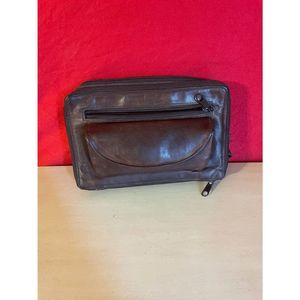 Vintage mens leather clutch